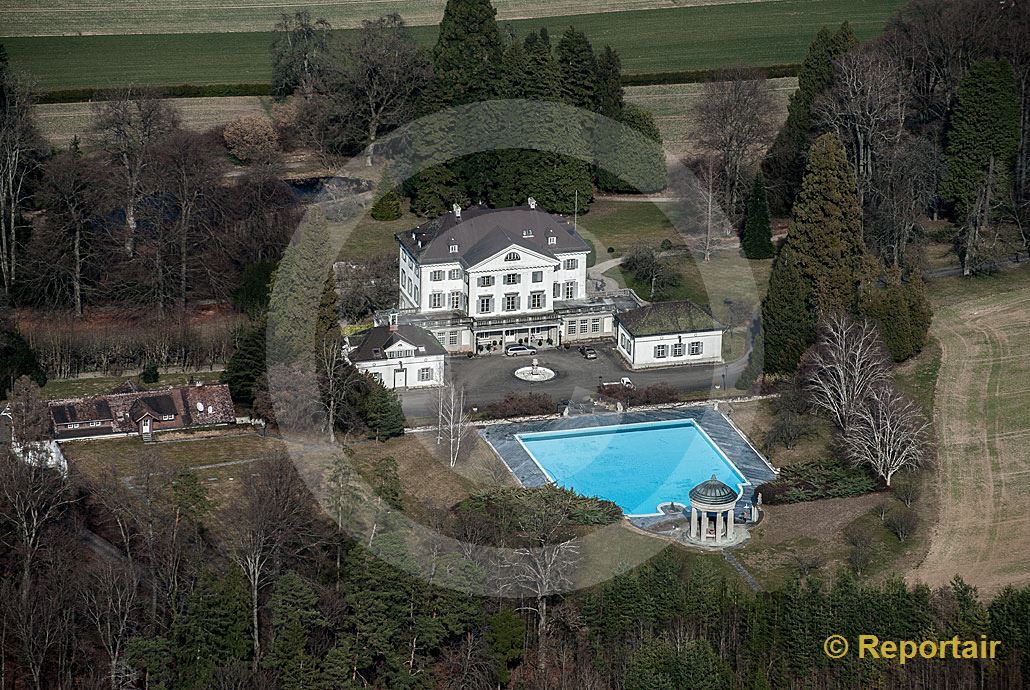 Foto: Schloss Eugensberg in Salenstein TG. (Luftaufnahme von Niklaus Wächter)